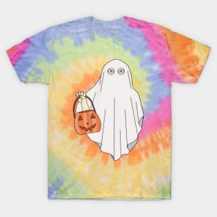 A halloween ghost with a pumpkin T-Shirt